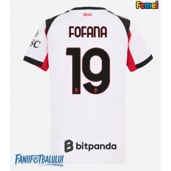 AC Milan Youssouf Fofana #19 Tricou Fotbal Replică 2025-26 Femei Deplasare